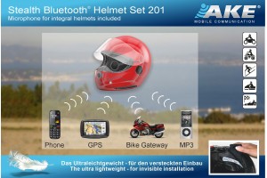 Stealth Bluetooth Helmset 201, die Bluetooth-Dimension im innovativen Design mit Kabelmikrofon